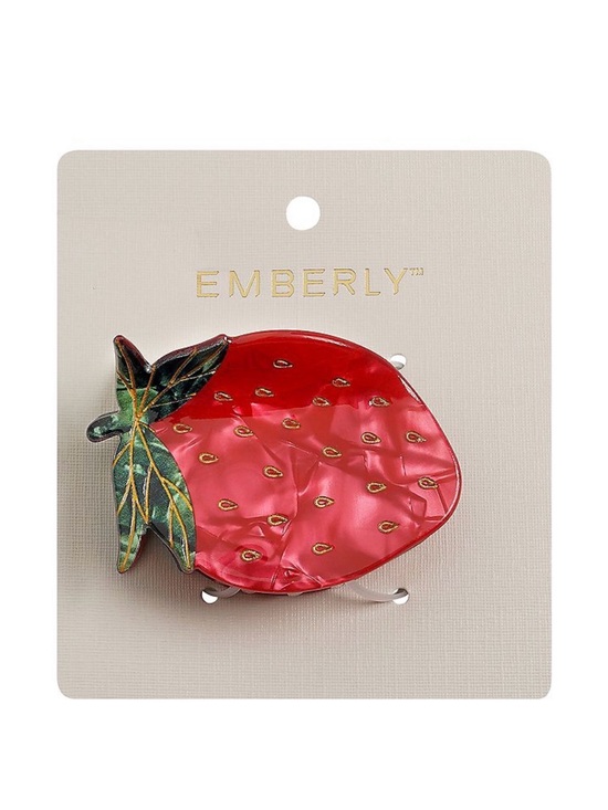 Emberly Accessories - Emberly Red Strawberry Claw Clip